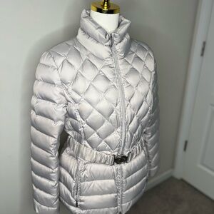 Laundry By Shelli Segal Quilted Puffer Jacket - silver